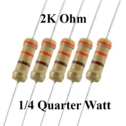 2KOhm Resistor 1/4W