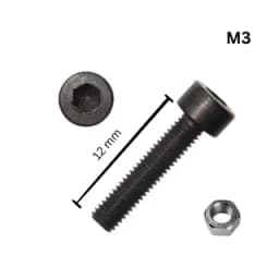 12mm M3 Bolt + Nut