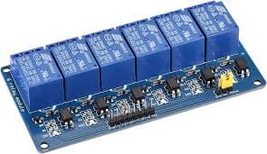 6 channel  5V relay 10A Low Level Trigger