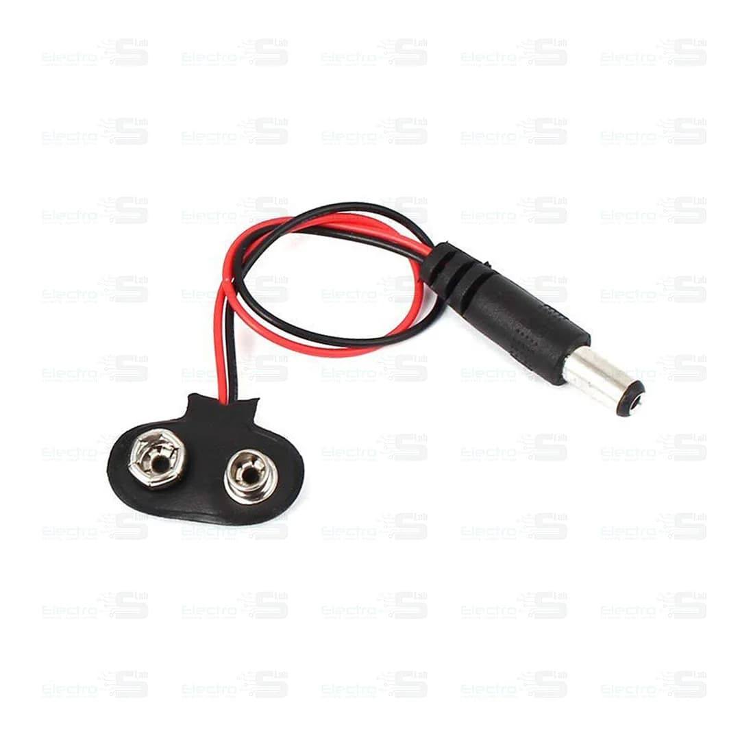 9V Battery Connector With DC Jack