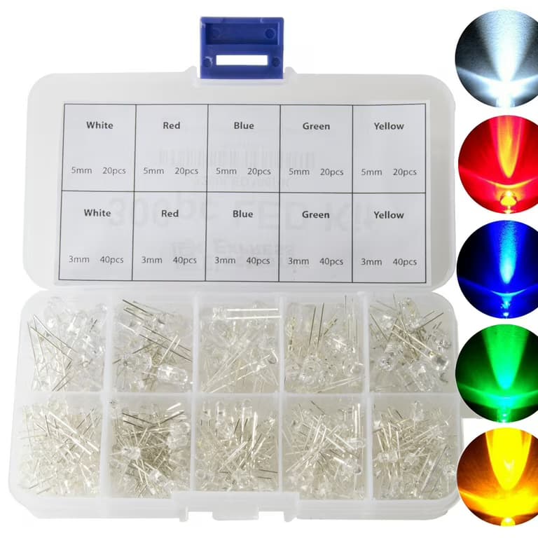 300Pcs 3mm Led Box ( Crystal Clear)