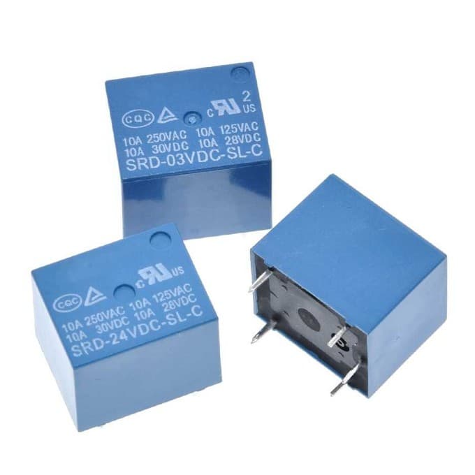 12V 10A Relay 5Pin Blue