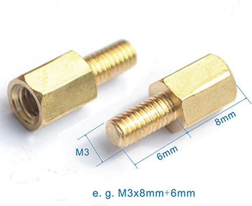 M3 8mm+6mm Pcb Stand Male to Female