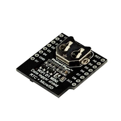 D1 Mini Data Logger Shield with DS1307 RTC and micro-SD slot 