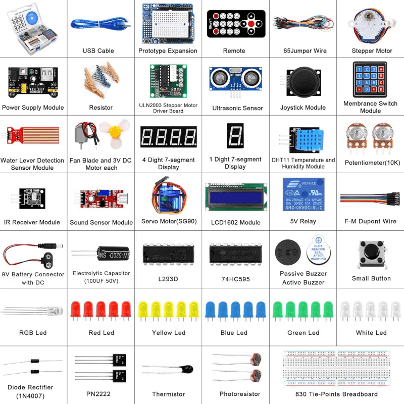 Arduino Super Starter Kit Box ( with Arduino Uno SMD Board)