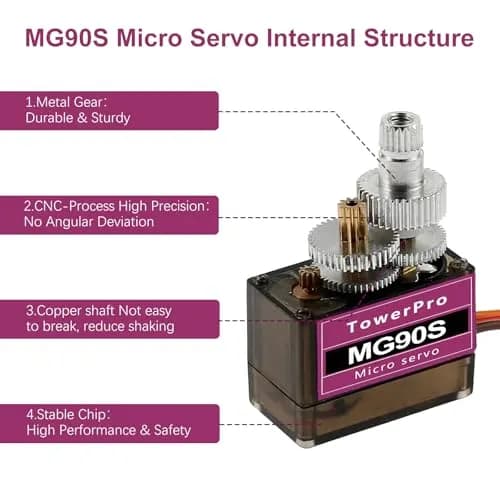 MG90 Servo Motor all metal gear (180 degree)